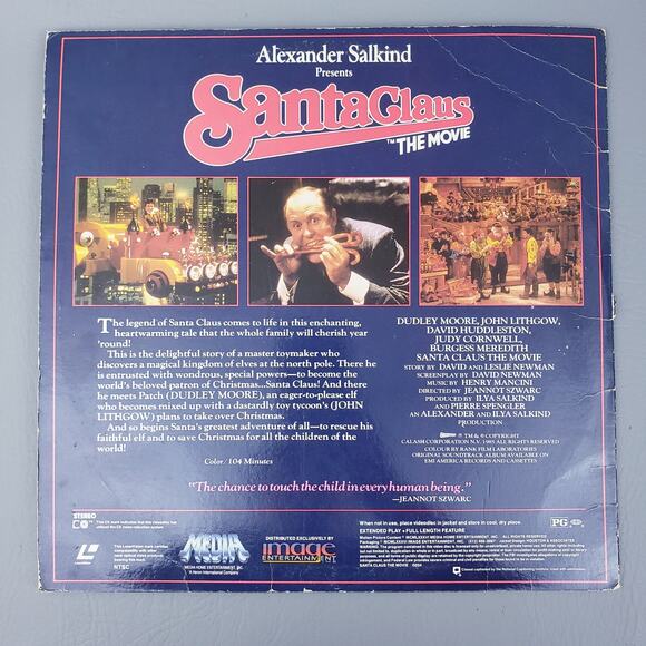Laserdisc ~ SANTA CLAUS THE MOVIE Dudley Moore, John Lithgow 1985 - Picture 3 of 16